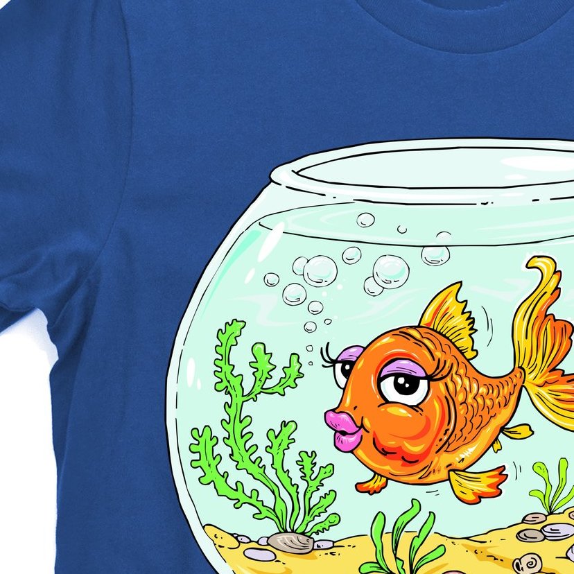 Bowl with Goldfish Cartoon T-Shirt | TeeShirtPalace