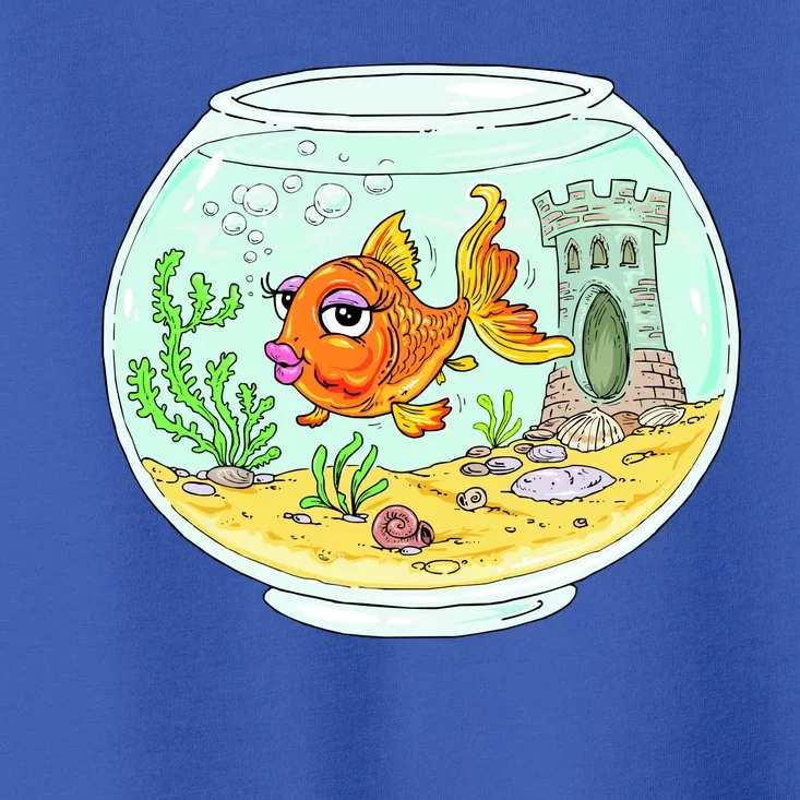 Bowl with Goldfish Cartoon Toddler T-Shirt