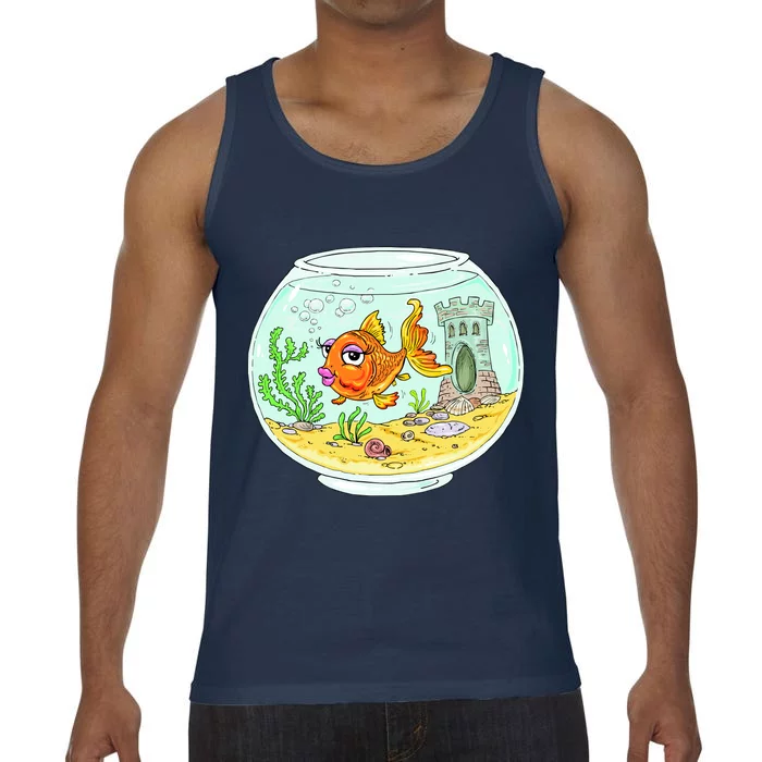 Bowl with Goldfish Cartoon Comfort Colors® Tank Top