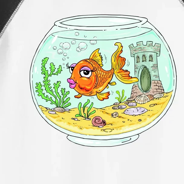 Bowl with Goldfish Cartoon Toddler Fine Jersey T-Shirt