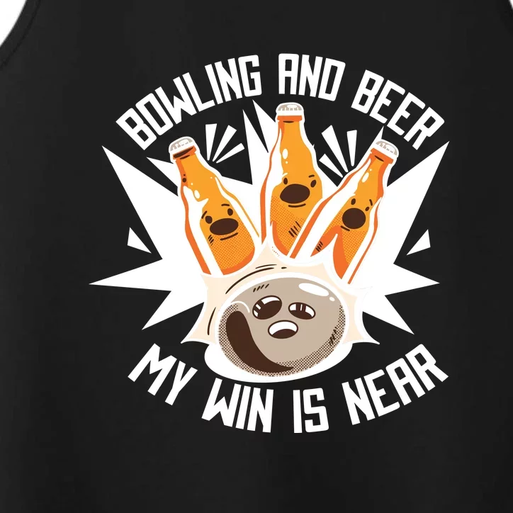 Bowling And Beer Performance Tank