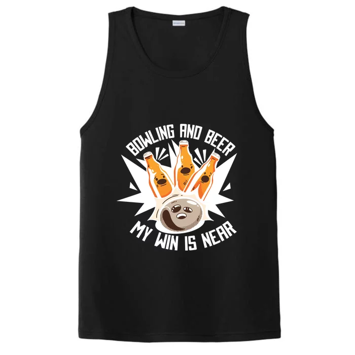 Bowling And Beer Performance Tank