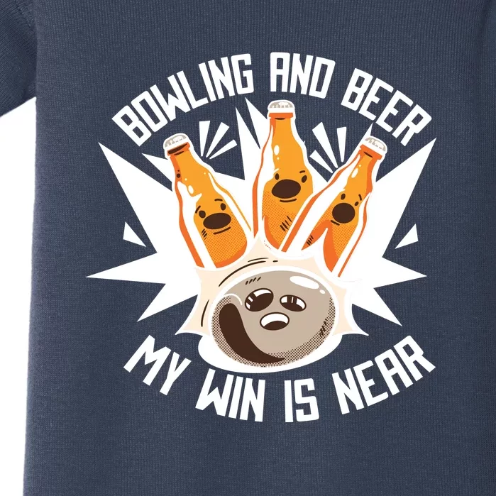 Bowling And Beer Baby Bodysuit