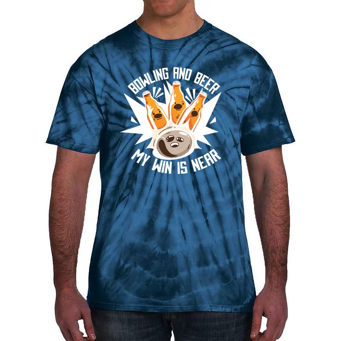 Bowling And Beer Tie-Dye T-Shirt