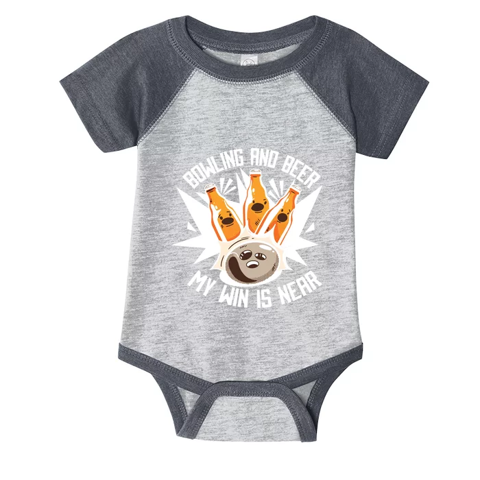 Bowling And Beer Infant Baby Jersey Bodysuit