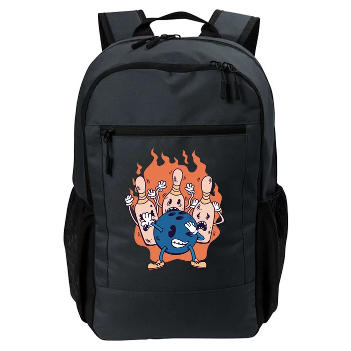 Bowling Ball And Pins Dabbing Daily Commute Backpack