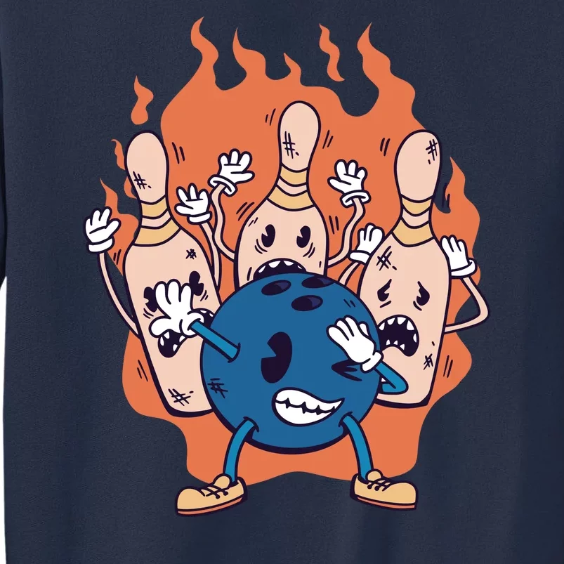 Bowling Ball And Pins Dabbing Sweatshirt