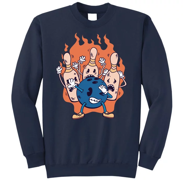 Bowling Ball And Pins Dabbing Sweatshirt