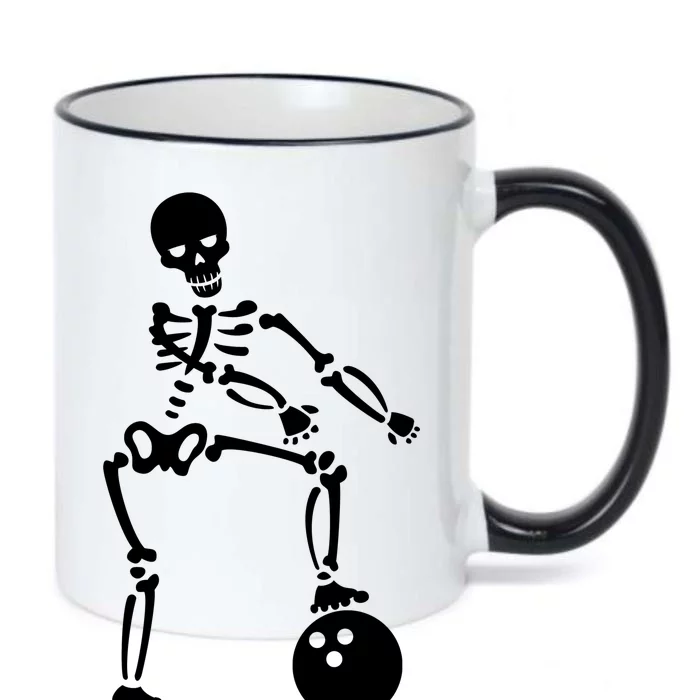 Bowling Ball Floss like A Boss Skeleton Black Color Changing Mug