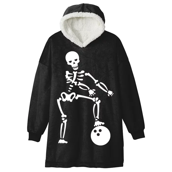 Bowling Ball Floss like A Boss Skeleton Hooded Wearable Blanket