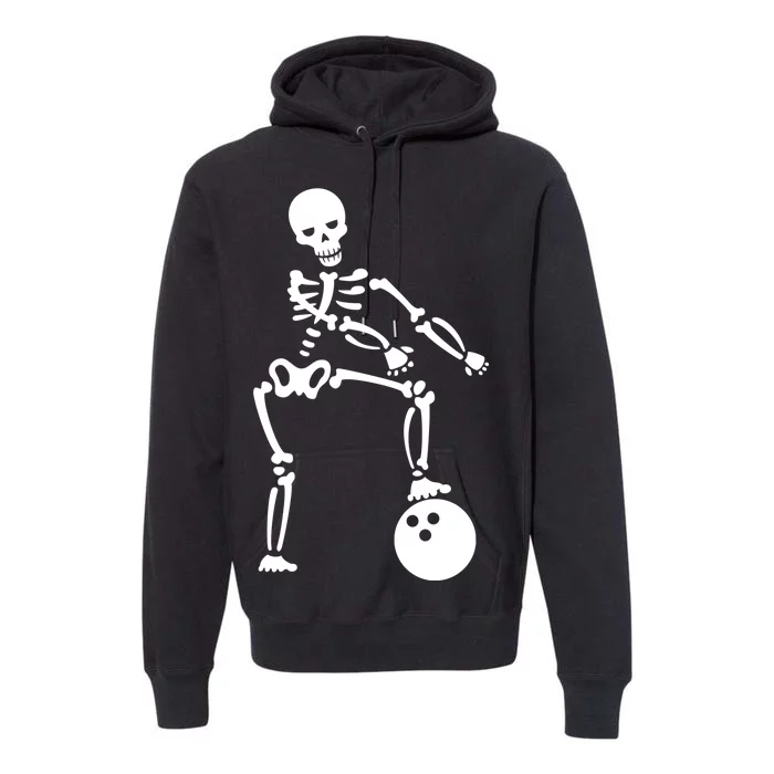 Bowling Ball Floss like A Boss Skeleton Premium Hoodie