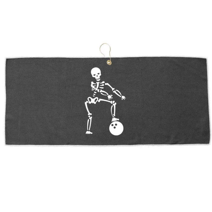 Bowling Ball Floss like A Boss Skeleton Large Microfiber Waffle Golf Towel