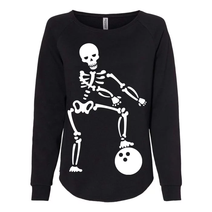 Bowling Ball Floss like A Boss Skeleton Womens California Wash Sweatshirt