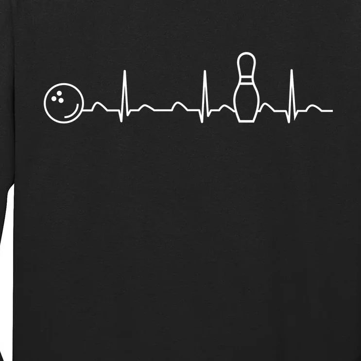 Bowling Lifeline Heartbeat Pulse Tall Long Sleeve T-Shirt