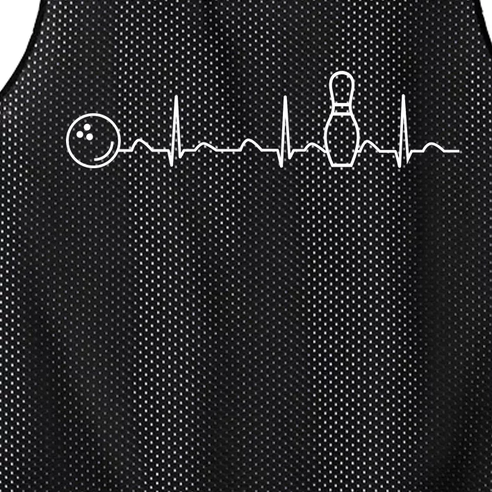 Bowling Lifeline Heartbeat Pulse Mesh Reversible Basketball Jersey Tank