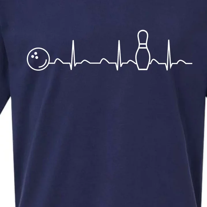 Bowling Lifeline Heartbeat Pulse Sueded Cloud Jersey T-Shirt