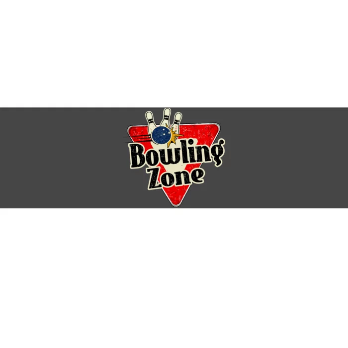 Bowling Zone Vintage Bumper Sticker