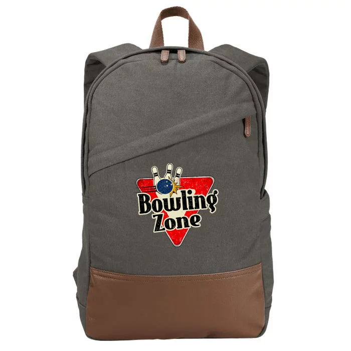 Bowling Zone Vintage Cotton Canvas Backpack