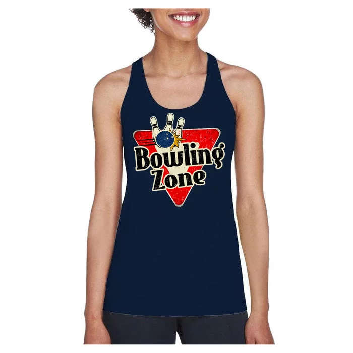 Bowling Zone Vintage Women's Racerback Tank