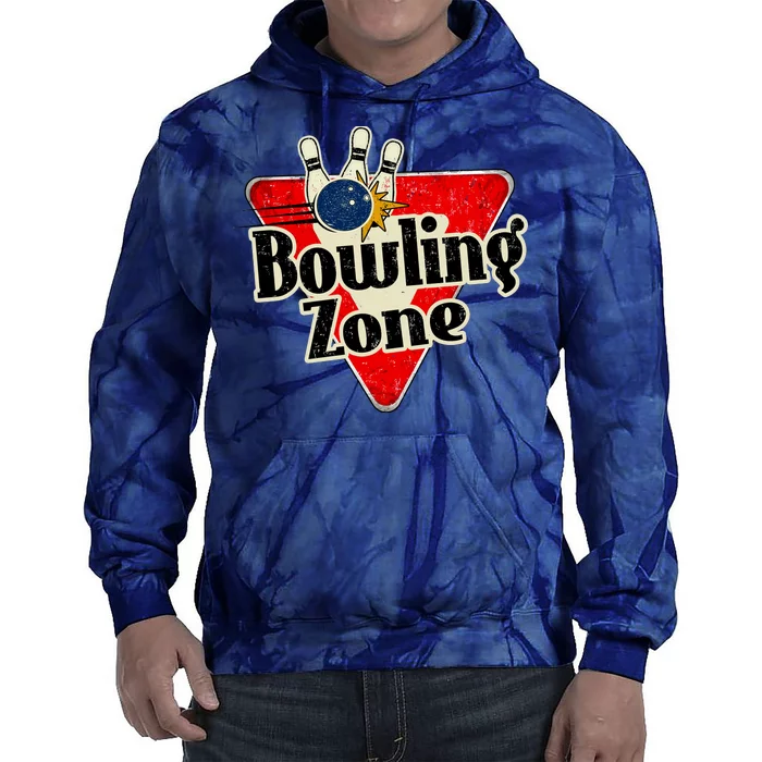 Bowling Zone Vintage Tie Dye Hoodie