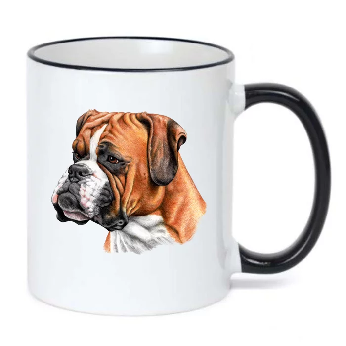 Boxer Face Black Color Changing Mug