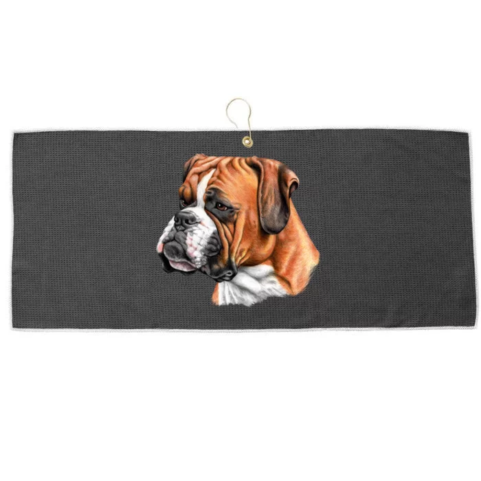 Boxer Face Large Microfiber Waffle Golf Towel