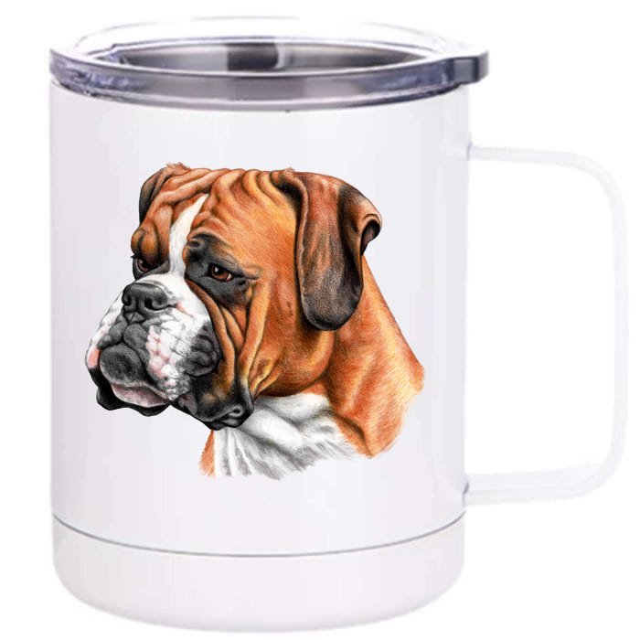 Boxer Face Front & Back 12oz Stainless Steel Tumbler Cup