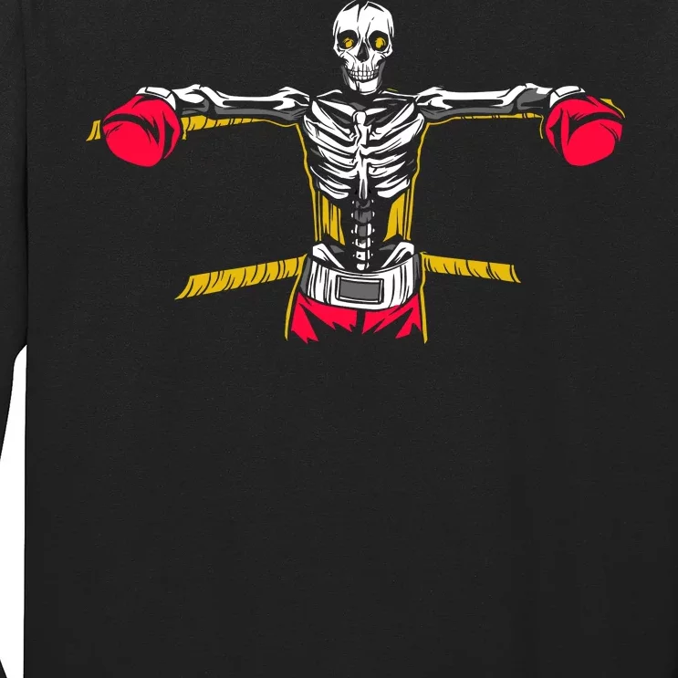 Boxing Skeleton Long Sleeve Shirt