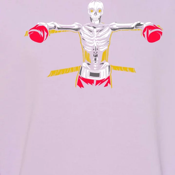 Boxing Skeleton Garment-Dyed Sweatshirt