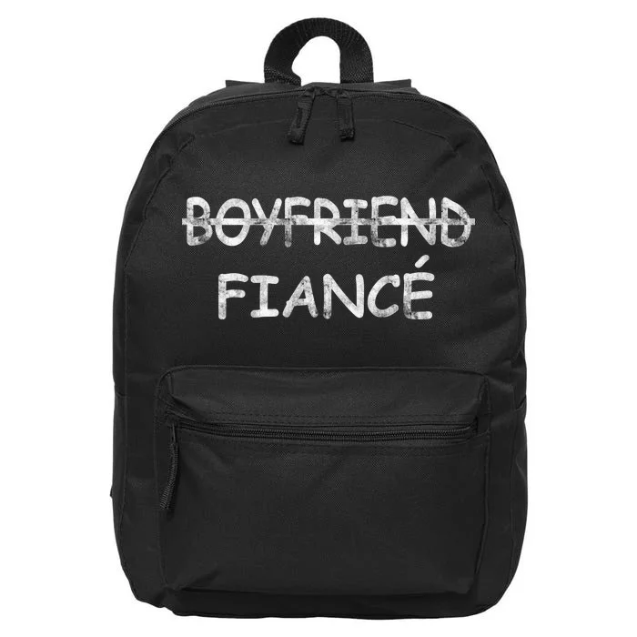 Boyfriend Fiance Engagement Party 16 in Basic Backpack