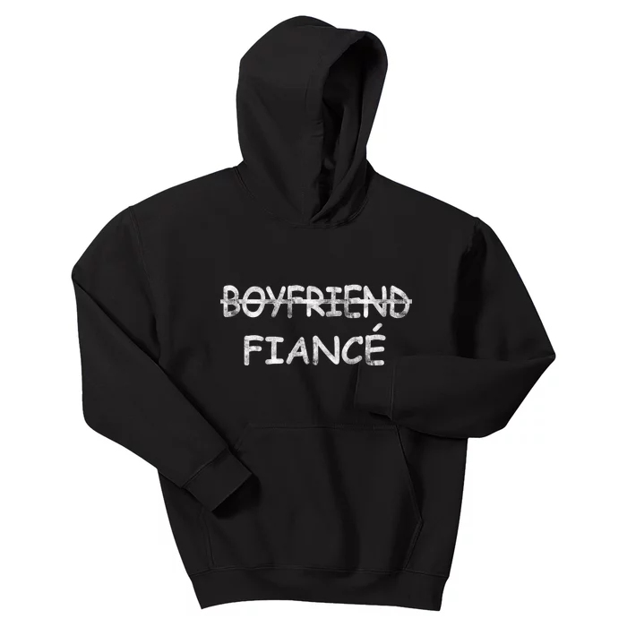 Boyfriend Fiance Engagement Party Kids Hoodie