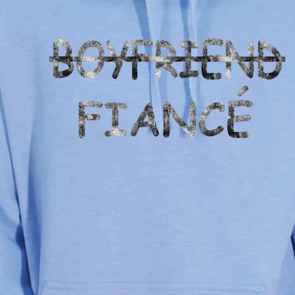 Boyfriend Fiance Engagement Party Unisex Surf Hoodie