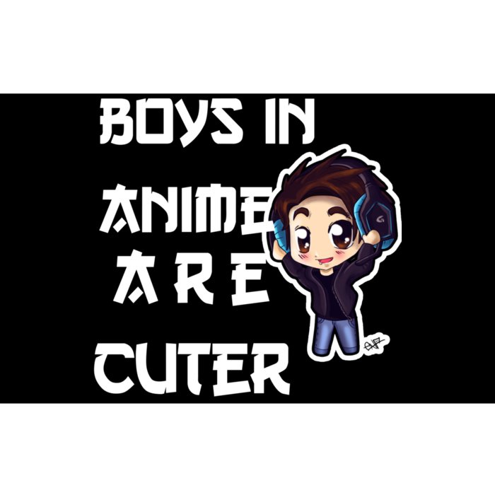 Boys In Anime Are Cuter Bumper Sticker