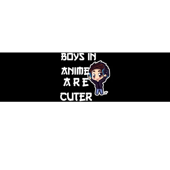 Boys In Anime Are Cuter Bumper Sticker