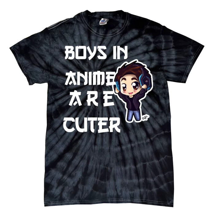 Boys In Anime Are Cuter Tie-Dye T-Shirt