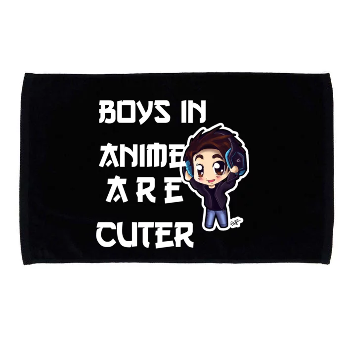 Boys In Anime Are Cuter Microfiber Hand Towel