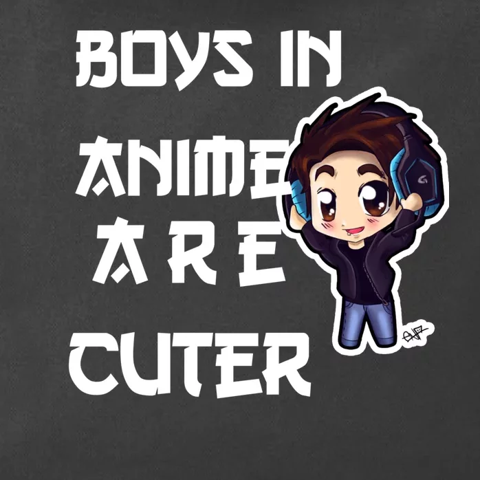 Boys In Anime Are Cuter Zip Tote Bag