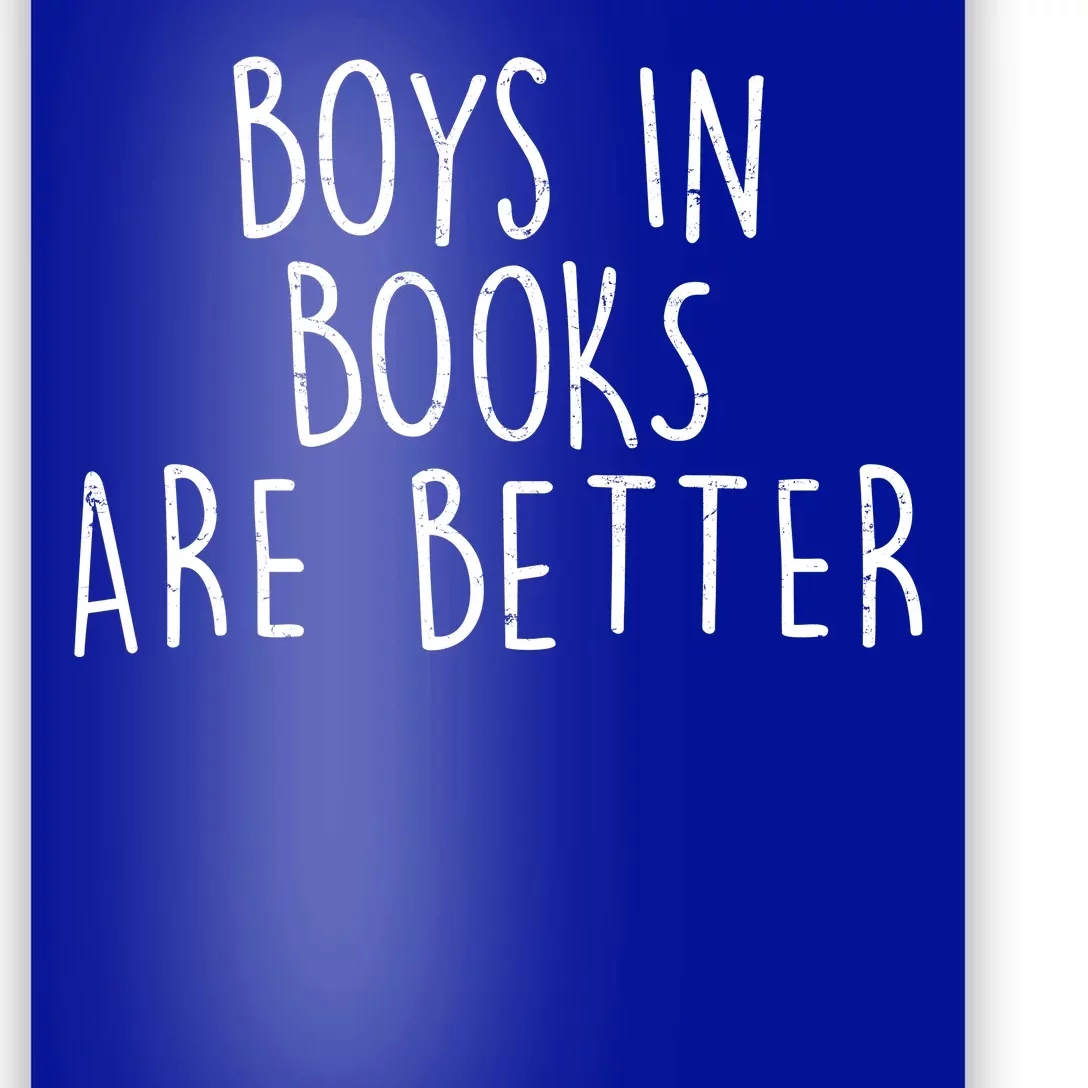 Boys In Books Are Better Funny Poster