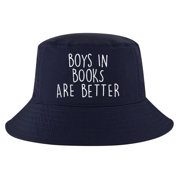 Boys In Books Are Better Funny Cool Comfort Performance Bucket Hat