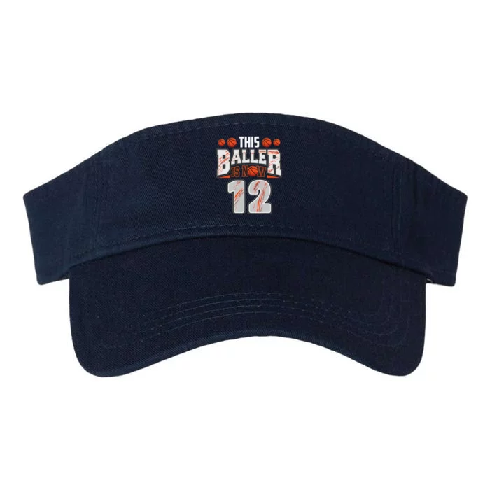 Basketball Player 12 Years Old Boy Basketball 12th Birthday Valucap Bio-Washed Visor