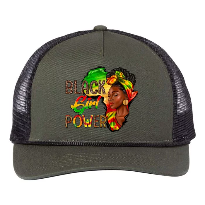 Black Power 1865 Juneteenth Freedom Africa Black Gift Retro Rope Trucker Hat Cap