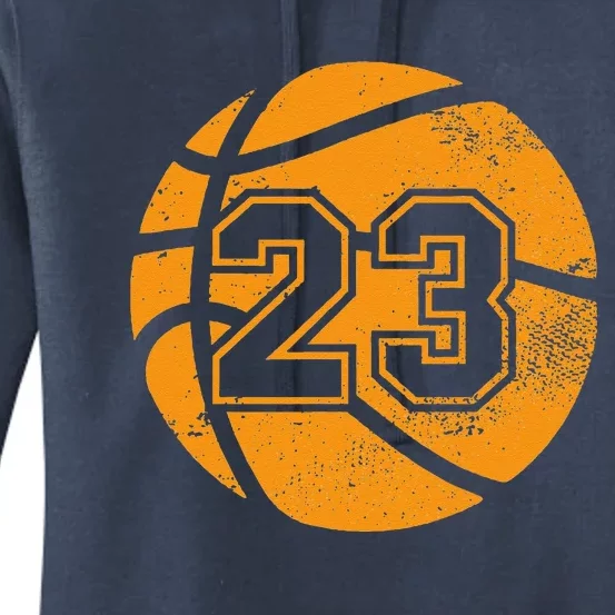 Basketball Player 23 Basketball Mom Dad Jersey Number 23 Women's Pullover Hoodie