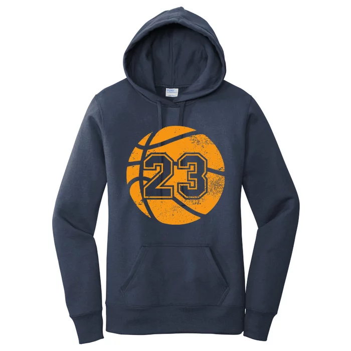 Basketball Player 23 Basketball Mom Dad Jersey Number 23 Women's Pullover Hoodie