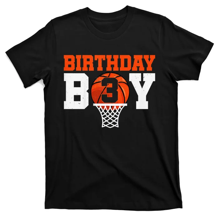 Basketball player 3 Years Old Basketball 3rd Bday T-Shirt