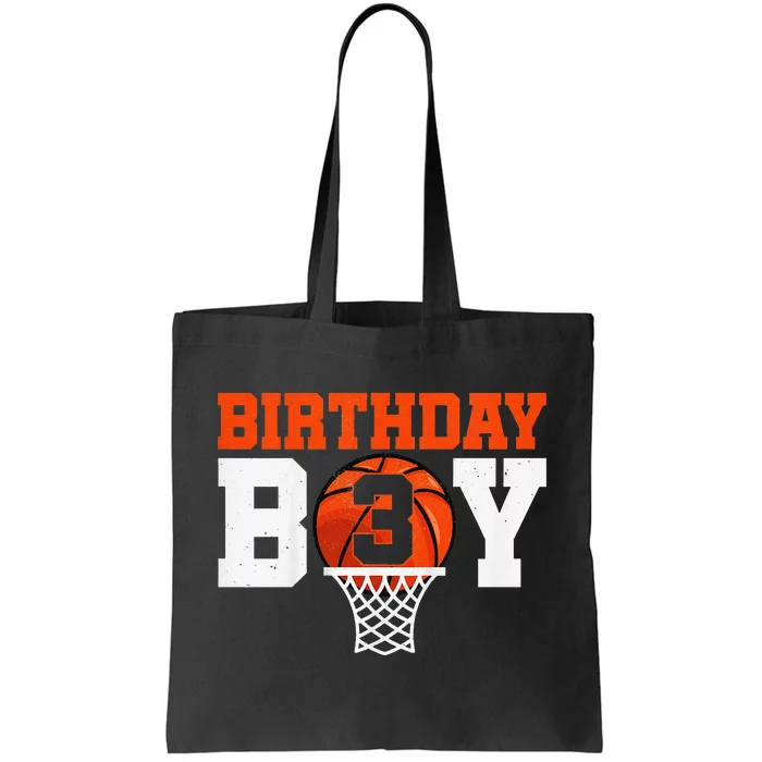 Basketball player 3 Years Old Basketball 3rd Bday Tote Bag