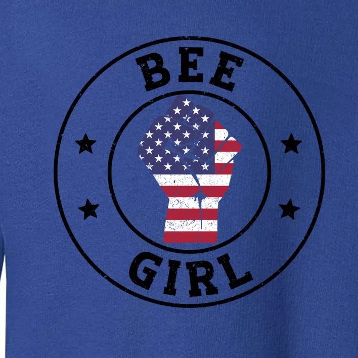 Bee Patriotic 4th July Independence Day Honey Gift Toddler Sweatshirt