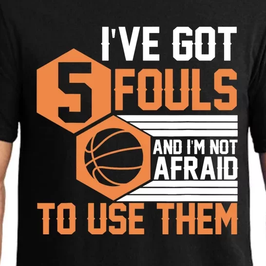 Basketball Player 5 Fouls - Funny Basketball Pajama Set