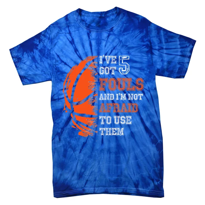 Basketball Player 5 Fouls Funny Basketball Tie-Dye T-Shirt