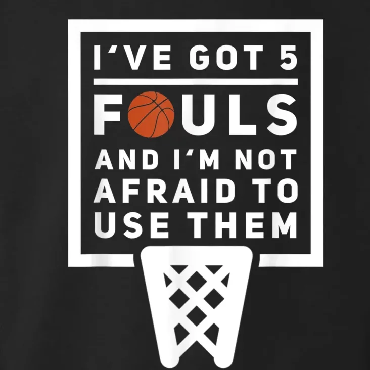 Basketball Player 5 Fouls Funny Basketball Toddler Hoodie