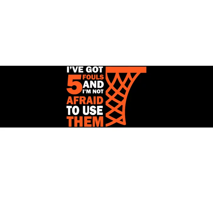 Basketball Player 5 Fouls - Hoops Baller Basketball Bumper Sticker